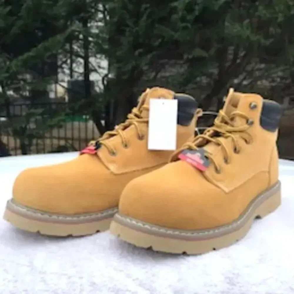 Size: 14 Steel Toe Boots Waterproof Leather Slip Resistant . Work & Safety . New